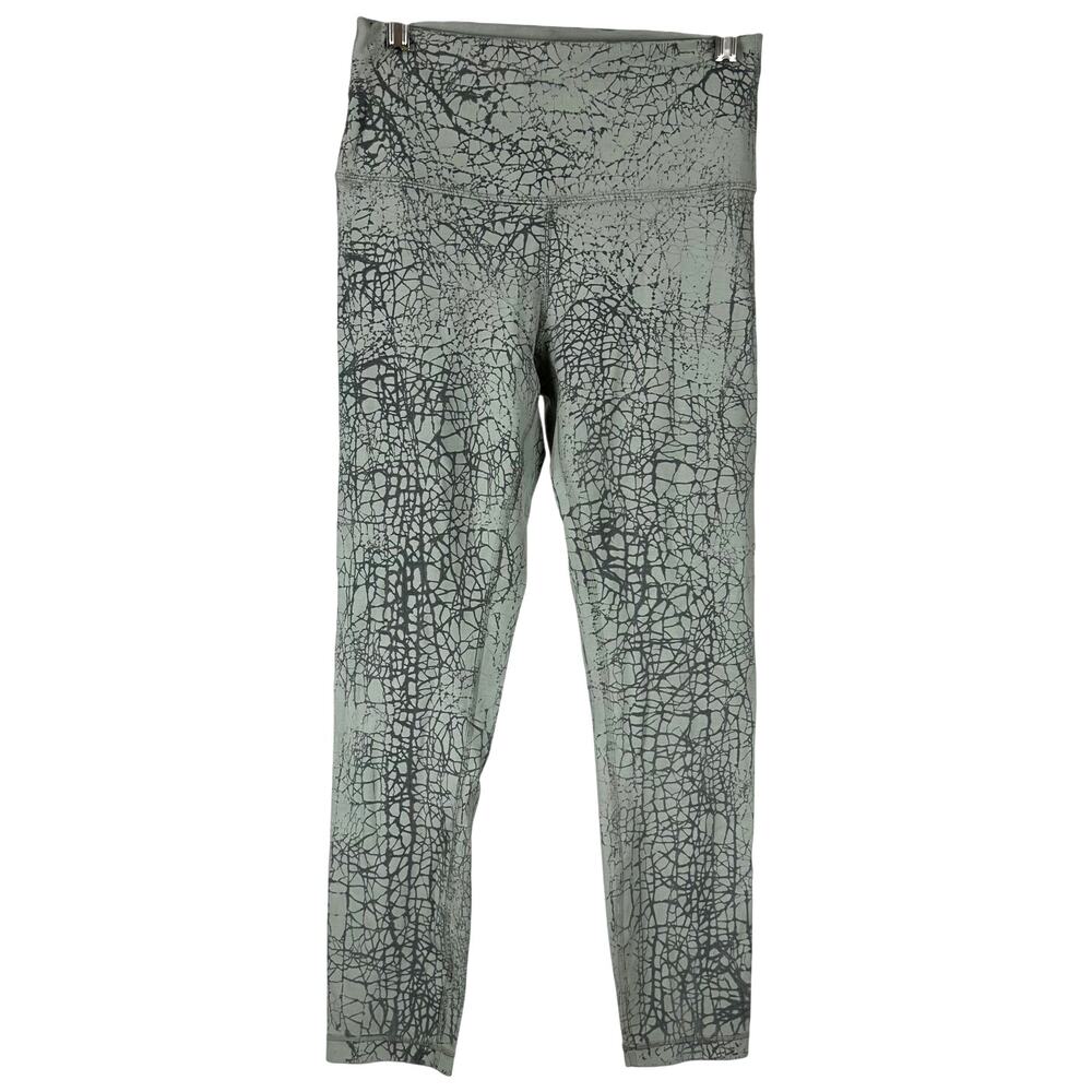 Lululemon Wunder Train High-Rise Tight 25" Thread Dye Rover Black Women's 6 EUC
